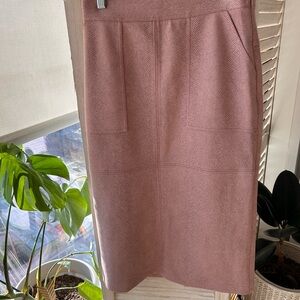 Anthropologie Mauve Midi Skirt